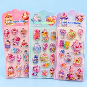 Stickers de agua y brillantina